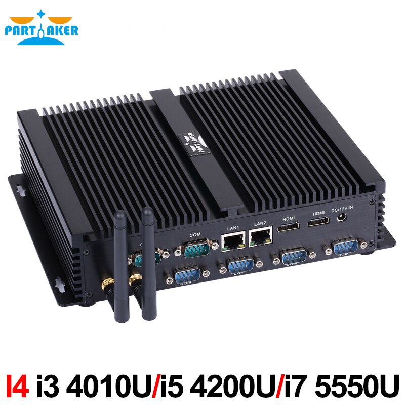 Partaker-I4  ̴ PC, 6 COM 2 HDMI 2 Lan  ÷  i3 4005u 4010u i5 4200u i7 4500u μ